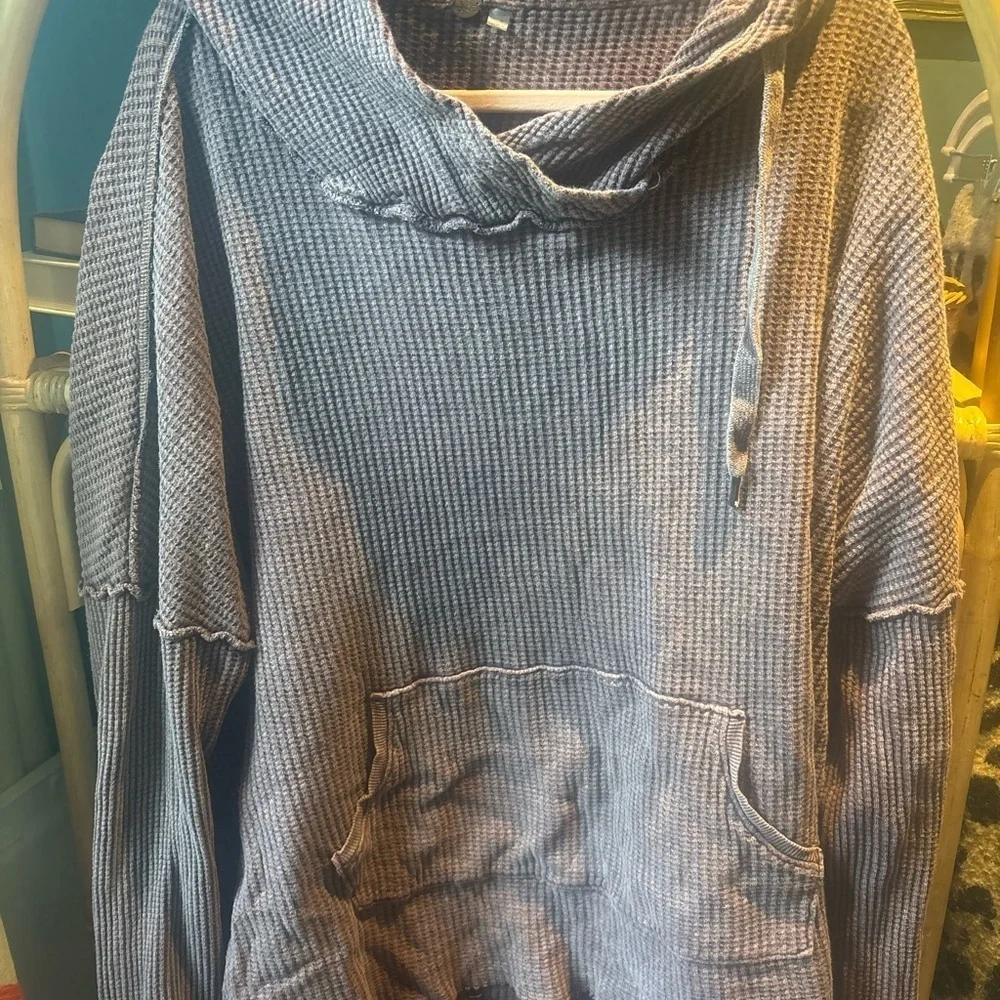 Free People One Gannet Hoodie in Chocolate Brown